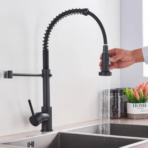 Kitchen Faucet Deck Mounted Mixer Tap 360 Degree Rotation Stream Sprayer Nozzle Kitchen Sink Hot Cold Taps